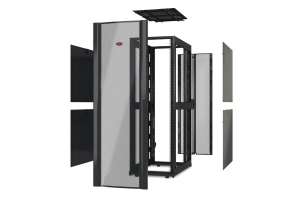 APC NetShelter SX 42U 600mm(b) x 1070mm(d) 19" IT rack, behuizing zonder deuren & zijpanelen, zwart