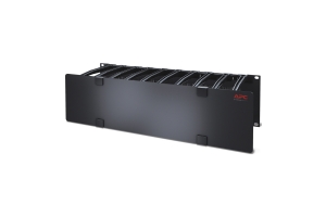 APC Horizontale kabelgeleider, 3U x 15 cm diep, enkelzijdig met afdekplaat