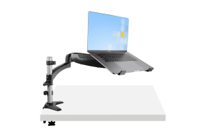 StarTech.com Laptop Arm Bureausteun - Full Motion Verstelbare Beugel voor Notebook of Single 34" Monitor - Laptop VESA Mount Bracket - Ergonomische Laptopstandaard/Bureaustandaard - Bureauklem