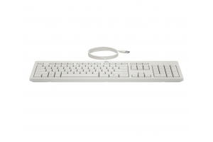 HP 225 Wired Mouse and KB G2 CWH Belgium - English localization AZERTY - Maus - AZERTY toetsenbord Inclusief muis Kantoor USB Wit