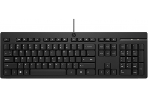 HP 125 Wired Keyboard (Bulk) toetsenbord Kantoor USB Zwart