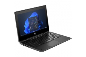 HP Fortis Flip G1i 11 Intel® N N150 Hybride (2-in-1) 29,5 cm (11.6") Touchscreen HD 4 GB LPDDR5-SDRAM 128 GB UFS Wi-Fi 6E (802.11ax) Windows 11 Pro Zwart