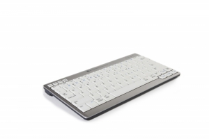 BakkerElkhuizen UltraBoard 950 Wireless toetsenbord Kantoor Bluetooth AZERTY Belgisch Licht Grijs, Wit