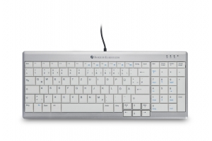 BakkerElkhuizen UltraBoard 960 Standard Compact toetsenbord Kantoor USB QWERTZ Zwitsers Zilver, Wit