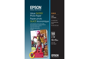 Epson Value Glossy Photo Paper - 10x15cm - 100 Vellen