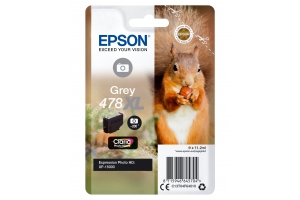 Epson Squirrel Singlepack Grey 478XL Claria Photo HD Ink