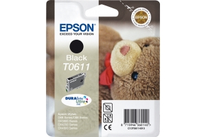 Epson Teddybear inktpatroon Black T0611 DURABrite Ultra Ink