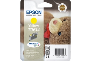 Epson Teddybear inktpatroon Yellow T0614 DURABrite Ultra Ink