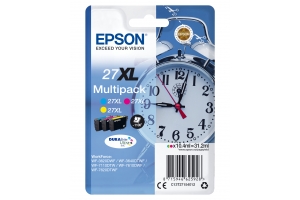 Epson Alarm clock Multipack 3-colour 27XL DURABrite Ultra Ink