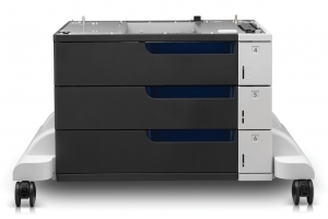 HP LaserJet 3x500-sheet papierinvoer met standaard
