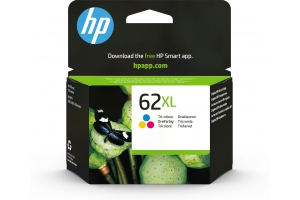 HP 62XL originele high-capacity drie-kleuren inktcartridge