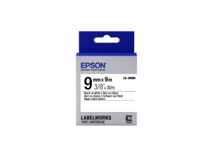 Epson Standard Tape - LK-3WBN Std Blk/Wht 9/9