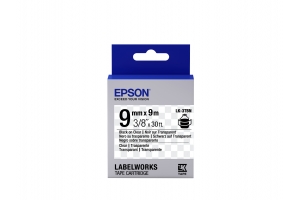 Epson Transparent Tape - LK-3TBN Clear Blk/Clear 9/9