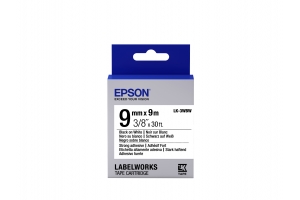 Epson Strong Adhesive Tape - LK-3WBW Strng adh Blk/Wht 9/9