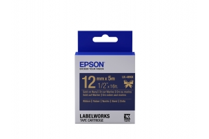 Epson Label Cartridge Satin Ribbon LK-4HKK, goud/marineblauw 12 mm (5 m)