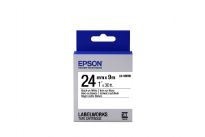 Epson Standard Tape - LK-6WBN Std Blk/Wht 24/9