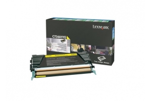 Lexmark C73x, X73x 6K gele retourprogr. tonercartr.