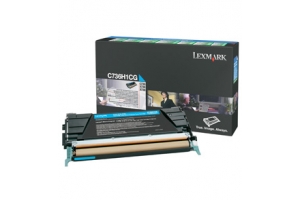 Lexmark C736, X736, X738 10K cyaan retourpr. tonercartr.