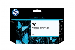 HP 70 zwarte DesignJet fotoinktcartridge, 130 ml