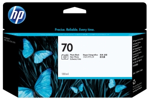 HP 70 zwarte DesignJet fotoinktcartridge, 130 ml