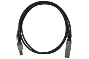 QNAP CAB-SAS05M-8644-8088 Serial Attached SCSI (SAS)-kabel 1 m Zwart, Metallic