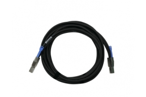 QNAP CAB-SAS30M-8644 Serial Attached SCSI (SAS)-kabel 3 m Zwart, Metallic