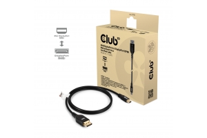 CLUB3D Mini DisplayPort™ to DisplayPort™ Bi-Directional VESA DP80 Certified Cable M/M 1m/3.28ft