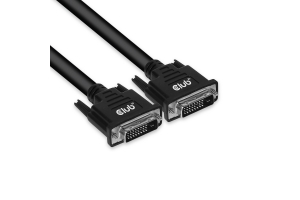 CLUB3D DVI-D Dual Link 24+1 M/M Cable 3m/9.84ft Bidirectional 28AWG