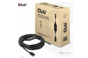 CLUB3D USB Gen1 Type-C to Type-A Active Adapter Cable 5Gbps M/F 10m/32.8ft