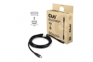 CLUB3D CAC-1561 DisplayPort kabel 2 m Mini DisplayPort USB Type-C Zwart
