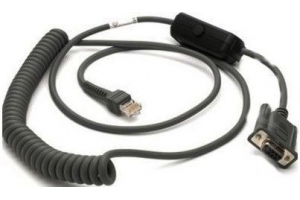 Zebra CBA-R31-C09ZAR seriële kabel Zwart 2,8 m
