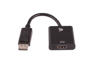 V7 CBLDPHD-1E video kabel adapter 0,2 m 1x 20-pin DisplayPort 1x 19-pin HDMI Zwart