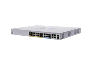 Cisco CBS350 Managed L3 Gigabit Ethernet (10/100/1000) Power over Ethernet (PoE) 1U Zwart, Grijs