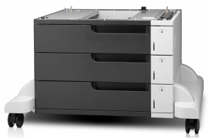 HP LaserJet 3x500-sheet invoerlade met standaard