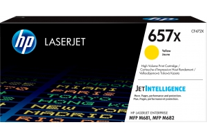 HP 657X originele high-capacity gele LaserJet tonercartridge