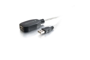 C2G 12m USB 2.0 A Male to A Female Active Extension Cable USB-kabel