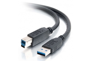 C2G 54173 USB-kabel USB 3.2 Gen 1 (3.1 Gen 1) 1,01 m USB A USB B Zwart