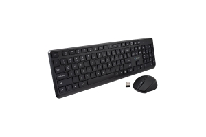 V7 CKW350US toetsenbord Inclusief muis Universeel RF Draadloos QWERTY Amerikaans Engels Zwart