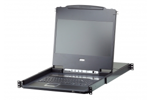 ATEN CL6708MW-ATA-AG rack console 43,9 cm (17.3") 1920 x 1080 Pixels Metaal, Kunststof Zwart 1U