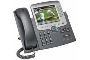 Cisco Unified IP Phone 7975G w/ 1 RTU License Nummerherkenning Zwart, Zilver