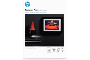 HP Premium Plus fotopapier, satijn, 300 g/m2, A4 (210 x 297 mm), 20 vellen