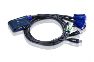 ATEN 2-poorts USB VGA-/audiokabel KVM-switch (0,9m)