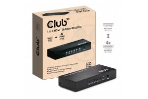 CLUB3D 1 to 4 HDMI™ Splitter 4K120Hz