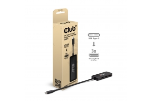 CLUB3D USB-C® to Triple DisplayPort™ MST Hub 4K60Hz