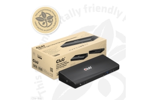 CLUB3D Type-C Universeel (2x 4K60Hz +1x 4K30Hz), oplaad Docking Station 60W DisplayLink® gecertificeerd en DP alt modus - kensington lock