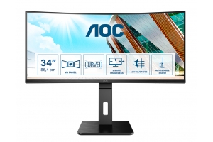AOC P2 CU34P2A computer monitor 86,4 cm (34") 3440 x 1440 Pixels Quad HD LED Zwart