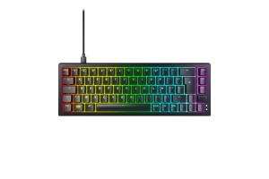 CHERRY K5V2 Compact toetsenbord Gamen USB AZERTY Frans Zwart