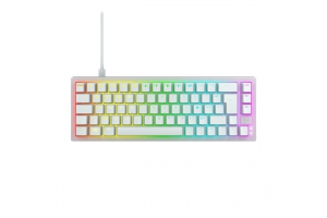 CHERRY K5V2 Compact toetsenbord Gamen USB AZERTY Frans Wit