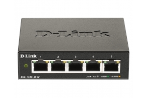 D-Link DGS-1100-05V2/E netwerk-switch Managed L2 Gigabit Ethernet (10/100/1000) Zwart