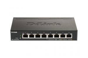 D-Link DGS-1100-08PV2 Managed L2/L3 Gigabit Ethernet (10/100/1000) Power over Ethernet (PoE) Zwart